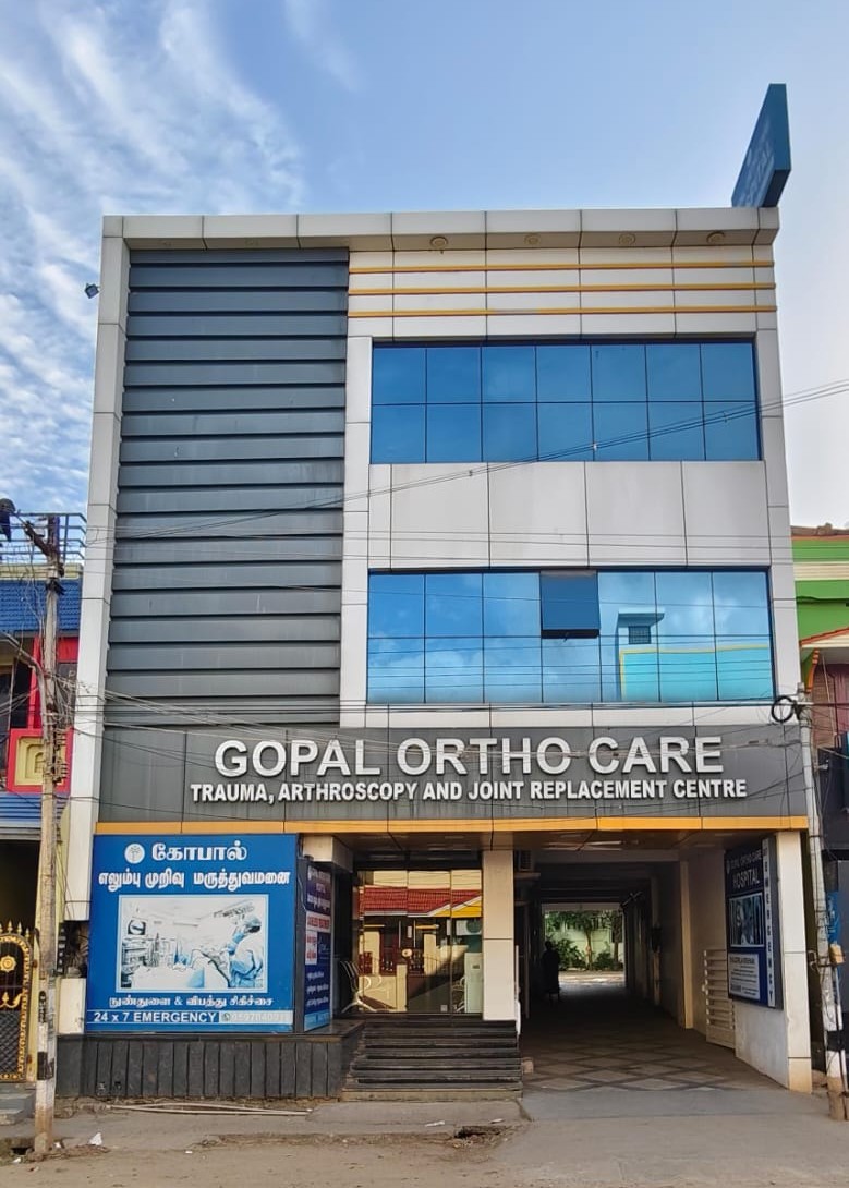 Front exterior view of Gopal Ortho Care Hospital